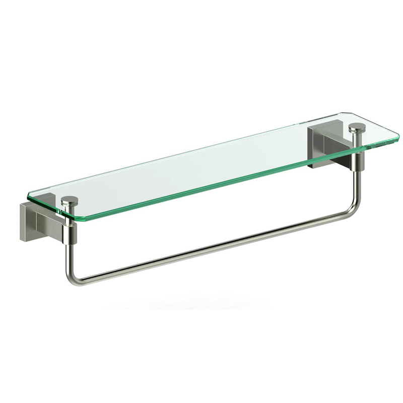Mensola da bagno in vetro con base quadrata