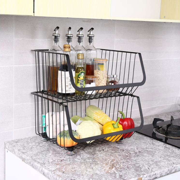 Cestello portaoggetti multifunzionale in acciaio inox da cucina