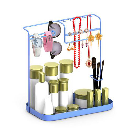 Rack per la conservazione dei gioielli per cosmetici a strati singoli